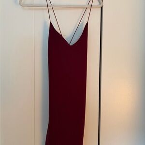Windsor Burgundy Backless Dress